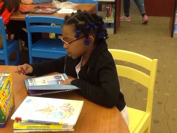 reading books