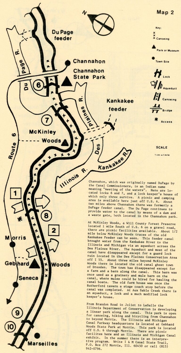 Illinois Canal Society Map. 2