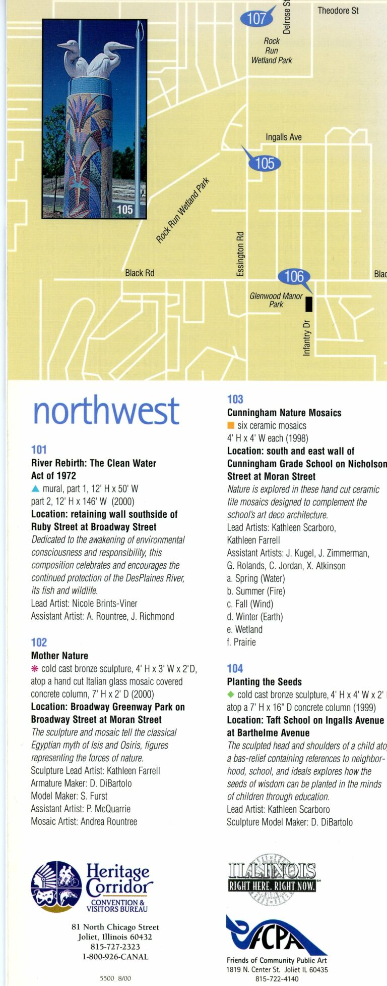 Joliet Public Art Brochure- Back