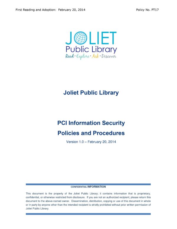 PCI Information Security Policy