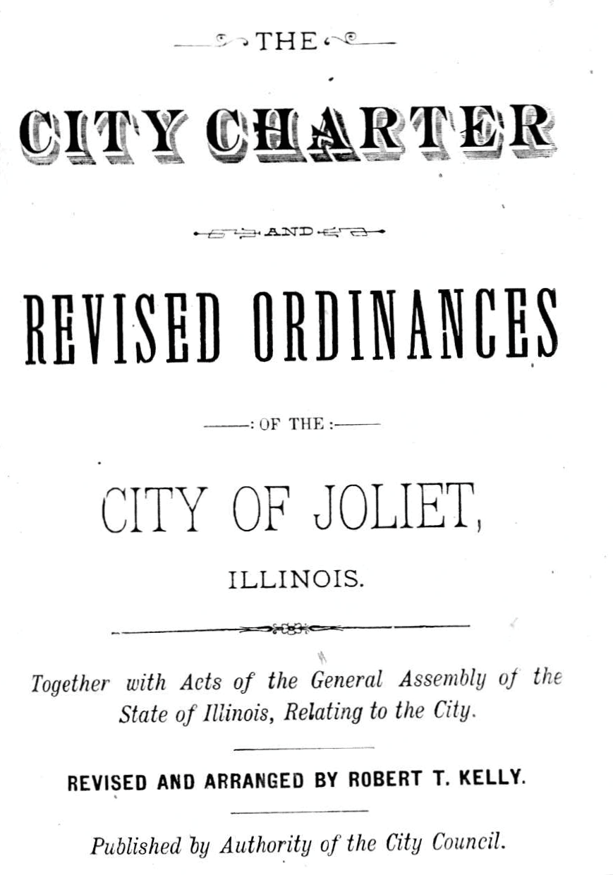 City Charter City of Joliet